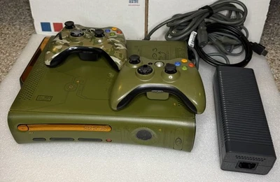 Xbox 360 Halo 3 Edition Video Game Console Bundle 2 Controllers 500GB HDD Games - Image 1 of 4