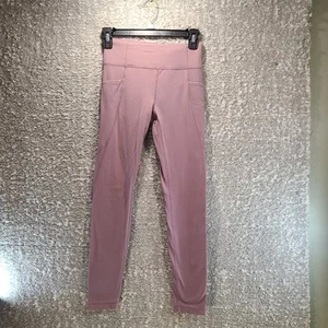 Athleta Girl Pink Large, 12 High Rise Stash Your Treasures Tight Pockets - Picture 1 of 6