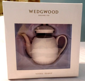 NEW Wedgwood Votive Teapot NIB MSRP $86. - Picture 1 of 5