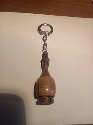 Porte-clé érotique vintage en bois - Photo 1/2