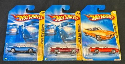 Hot Wheels 2008 New Models 70 Pontiac Gto Lot Of 3 Variations - Image 1 of 4