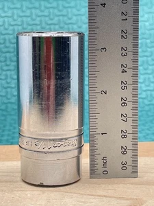 Snap-On LS 362, 1-1/8", 3/4" Drive, 6-Point SAE Chrome Deep Socket - Vintage - Picture 1 of 11