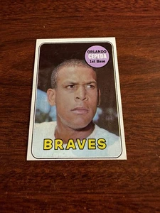 1969 Topps #385 Orlando Cepeda Salón de la fama. EX - Imagen 1 de 2