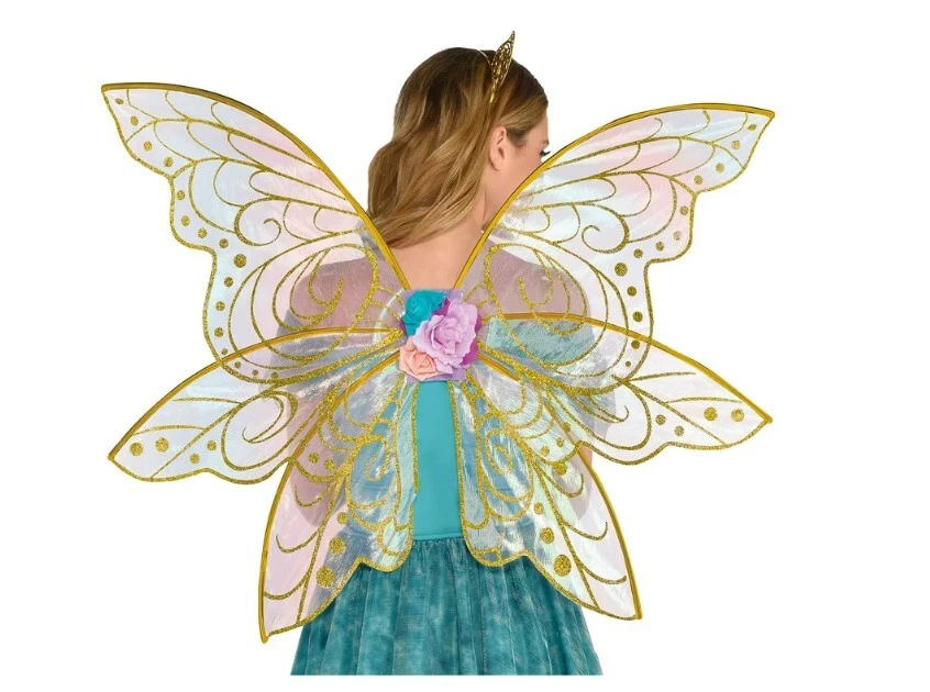 Mythical Glitter Gold Wings - Hada - Accesorios para disfraces de mariposa - Talla única Foto 1 de 1