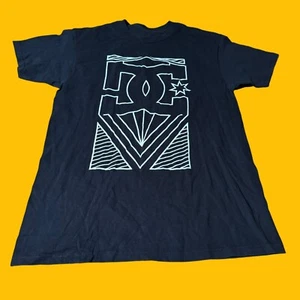 DC Shoes Crew Black White Logo Printed Graphic Y2K T Shirt Size Large - Picture 1 of 6