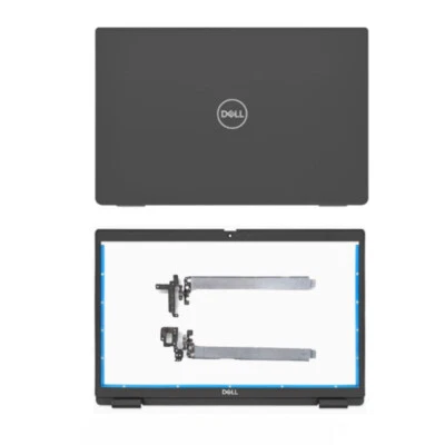 Para Dell Latitude 3520 E3520 LCD Superior Cubierta Trasera Bisel Bisagras 017XCF 04Y37V Negro Foto 1 de 4