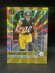 2024 Donruss Elite Series Rookies Roman Wilson RC Pittsburgh Steelers #23 - Picture 1 of 2