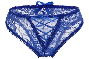 Confonze Damen Sexy Schritt Höschen Blumen Spitze Midnight Slip Kreuz Träger... - Bild 1 von 5