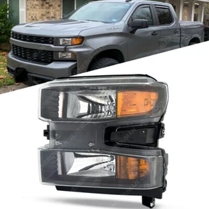Left Side Fit For 19-21 Chevy Silverado 1500 Headlight Head Light Lamp Custom WT - Picture 1 of 8