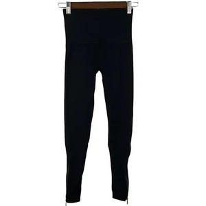 SPANX WOMEN"S BLACK WITH GOLD ANKLE ZIPPER ACCENT - Picture 1 of 6