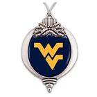 West Virginia Mountaineers Bulb Silver Metal Christmas Ornament Gift Decoration