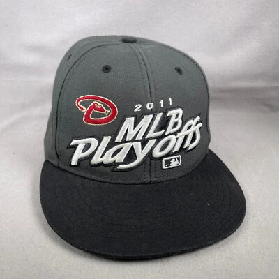 MLB Playoffs 2011 Hat Mens One Size Gray Snapback Cap '47 Diamond Backs Baseball - Image 1 of 4
