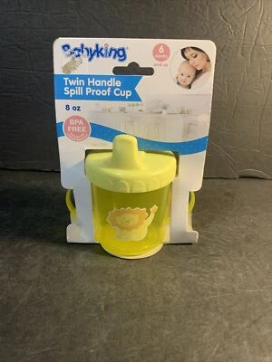 ¡¡¡NUEVO!!!   Tazas de entrenamiento con doble mango para bebé león amarillo 8 onzas sin BPA Foto 1 de 4