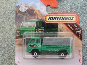 Matchbox 2019 #080/100 Camouflage Convoy Camion Vert Casea