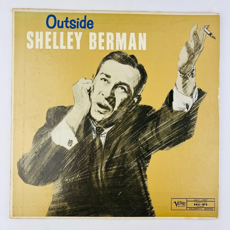 Shelley Berman – Outside Shelley Berman Vinyl LP Record Album MG V-15007 - Image 1 of 2