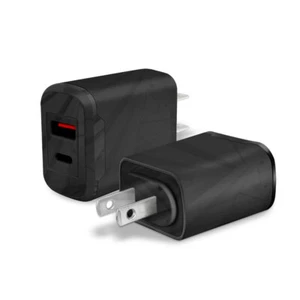 Cargador de CA de pared de 18 W puertos USB para Tracfone Motorola Moto G7 Optimo Maxx XT1955DL - Imagen 1 de 4
