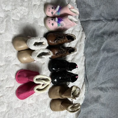 Лот девочек младенцев/малышей ясельного возраста ботинки 6Ct .K  - Изображение 1 из 4