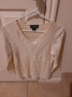 Женская блузка кремового цвета от Elementz Petite Large. Отличное состояние товара 👍.  - Изображение 1 из 4