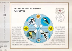 Philatelic Document A4 CEF 1972 OLYMPICS WINTER GAMES SAPPORO JAPAN JAPAN - Picture 1 of 1