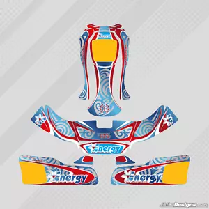 2014 ENERGY STYLE NEW AGE 2 KIT COMPLETO DE PEGATINAS DE KART - KARTING - JakeDesigns - Imagen 1 de 1