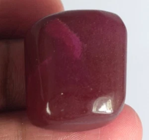 Afrikanischer roter Rubin 63,45 ct/24 mm natürlicher ausgefallener Cabochon Trommelstein bestes Angebot - Bild 1 von 7