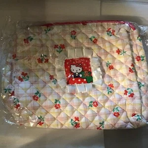 Damen Mädchen Blume Hello Kitty Make-up Tasche Kosmetik Reise Aufbewahrung Etui NEU - Bild 1 von 6