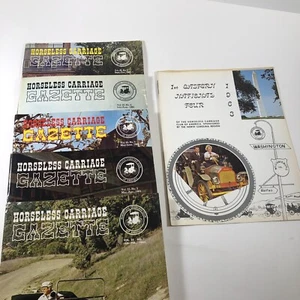 Vintage Horseless Carriage Gazette Magazine 1963 (Lot Of 5) Vol 25 + Pamphlet - Picture 1 of 12