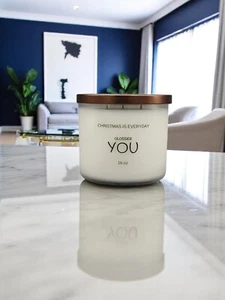 YOU Glossier type (dupe) CHRISTMAS is EVERYDAY candles 16 oz - Picture 1 of 2