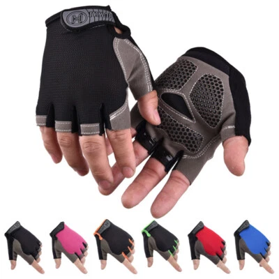 Breathable Workout Exercise Gloves Cycling Fingerless for Fitness Gym Training - Image 1 of 4