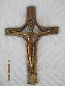 Bronzekreuz Relief Jesus am Kreuz 24,4cm x 17,3cm neuwertig - Bild 1 von 4