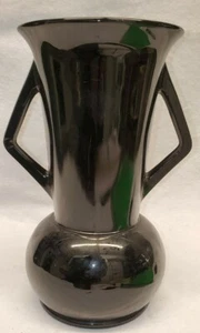 Black Amethyst Glass Art Deco 1930’s 2 Handled  - Picture 1 of 11