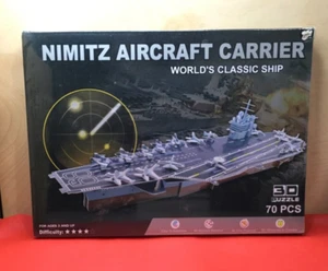 Nimitz Aircraft Carrier 3-D Puzzle World’s Classic Ship. Sealed - Picture 1 of 5