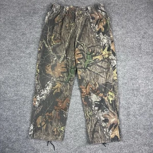 Vintage Mossy Oak Break Up Camo Pants Mens XL ScentLok Hunting USA Stretch Waist - Picture 1 of 17