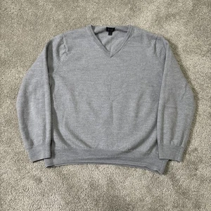 J. Crew Relaxed Pullover Pulli grau Strick Merinowolle Größe L - Bild 1 von 6