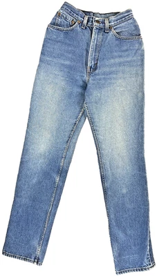 Pantalones de mezclilla azul vintage de los 80 para mujer Levi's 26505-0214 talla 11 hechos en algodón en EE. UU. Foto 1 de 4