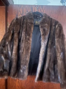 A CORNELIUS Sydney Vintage Mink Jacket, Incl a Bonus Fur Stole, UK 12 - Picture 1 of 14