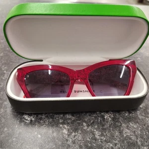 Kate Spade New York Hello Sunshine Red Sunflglasses Fay/G/S C9A9O  54 19 140 - Picture 1 of 9