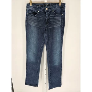 Nine West Women's Skinny Rosemary Straight Mid Rise Blue Jeans Size 10 - Picture 1 of 6