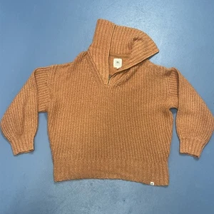 Rip Curl Sweater Women's Medium Orange 1/2 Zip Pullover Turtle Neck Surfer Beach - Picture 1 of 7