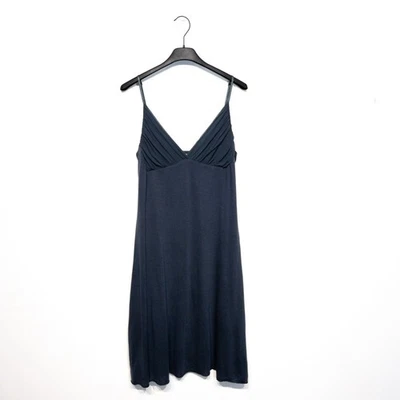 Velvet Graham & Spencer Grey Ruched Bust Silk Blend Cami Dress - Size M 10 12 - Image 1 of 4