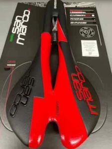 Selle San Marco Saddle Aspide Carbon FX Open, Team Edition (Pce) Black Red - Picture 1 of 6