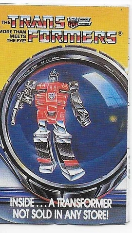 Transformers Original G1 1986 Insert Reflector Mail Away Offer Booklet Cover