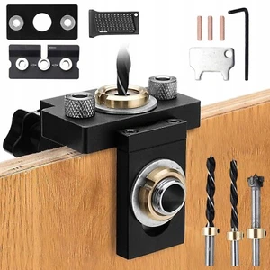 3-in-1 Pocket Hole Jig Kit 8/10/15mm Taschenloch holzdübel bohrschablone set DE - Bild 1 von 10