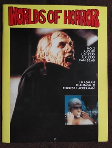 WORLDS OF HORROR #2 PHANTASM 2 MAGAZINE FINE PLUS CONDITION 1989 - Picture 1 of 4