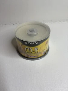Sony CD-R High Speed Recordable Discs 700 MB 1x - 48x 80 Min, 50 Pack Spindle - Picture 1 of 3