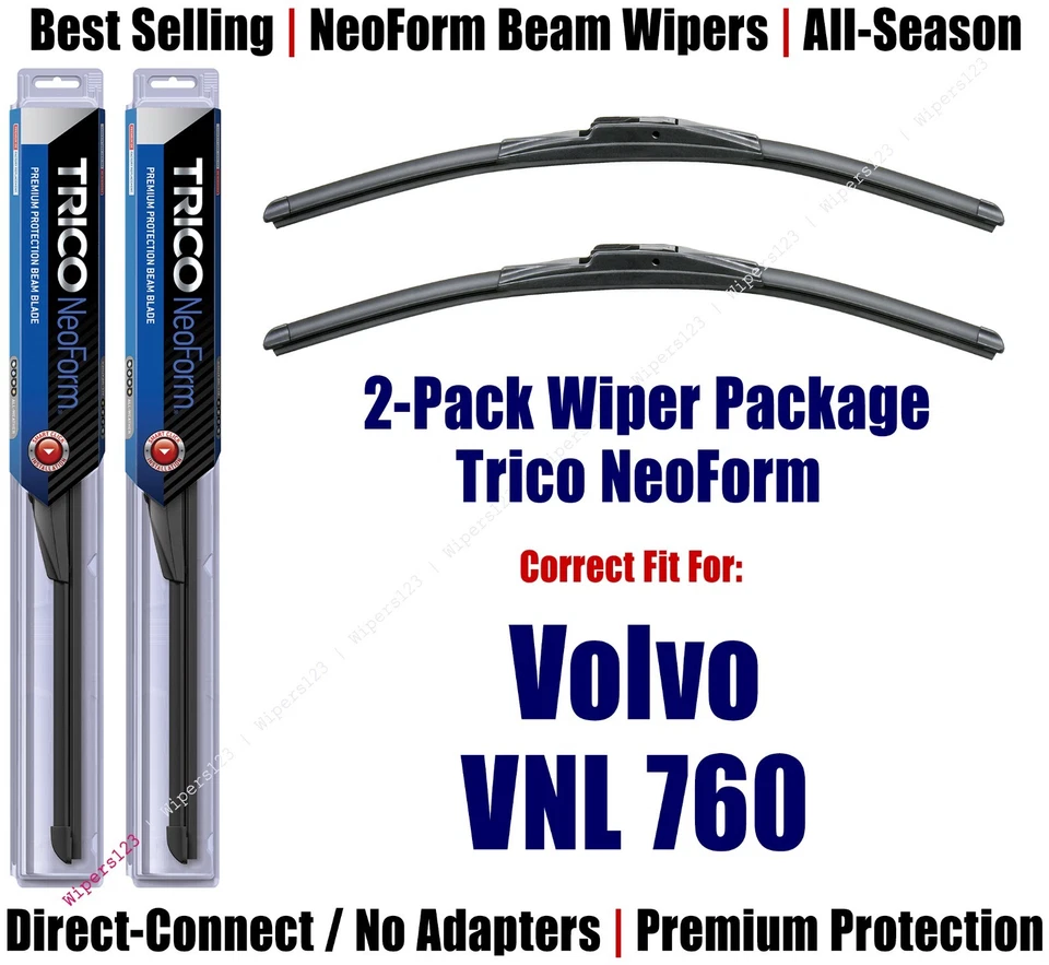Paquete de 2 limpiaparabrisas NeoForm súper premium para Volvo VNL 760 2017 - 16240x2 Foto 1 de 1