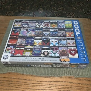 Eurographics VW Cool Faces 1000-Piece Jigsaw Puzzle New Sealed. Free Shipping - Picture 1 of 3