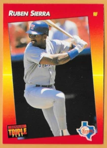 RUBEN SIERRA TEXAS RANGERS #238 - DONRUSS TRIPLE PLAY CASI NUEVO - NUEVO COMO NUEVO 1992 - Imagen 1 de 2