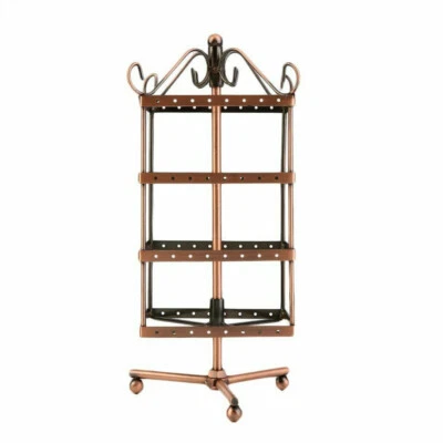 4-Tier Large Rotating Revolving Earring Jewellery Displays Rack Stand Hanger - Image 1 of 4
