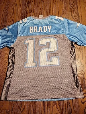 Camiseta de fútbol americano Reebok Tom Brady New England PATRIOTS NFL para mujer camiseta mediana Foto 1 de 4